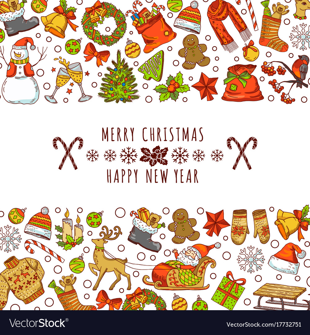 background picture for christmas invitation cards vector image