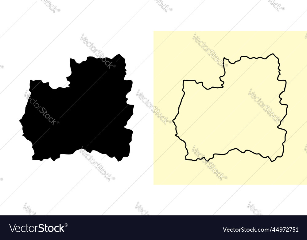 Couva-tabaquite-talparo map trinidad and tobago Vector Image