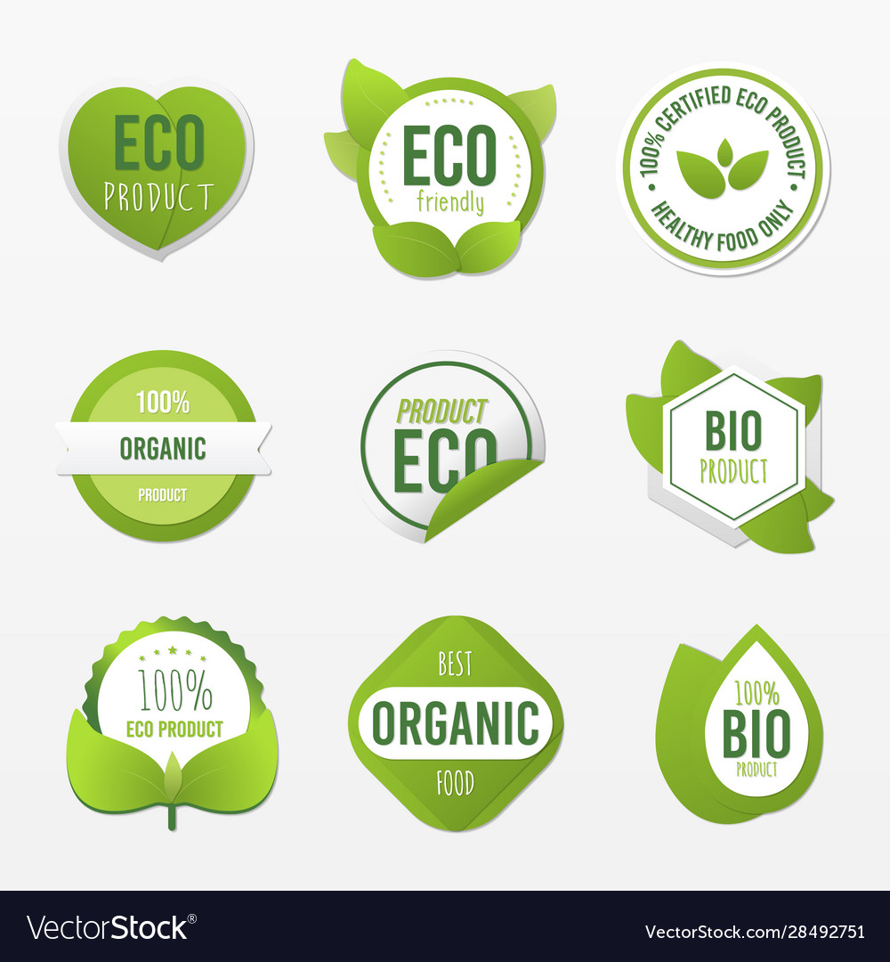 Ecologic And Healthy Food Set Royalty Free Vector Image