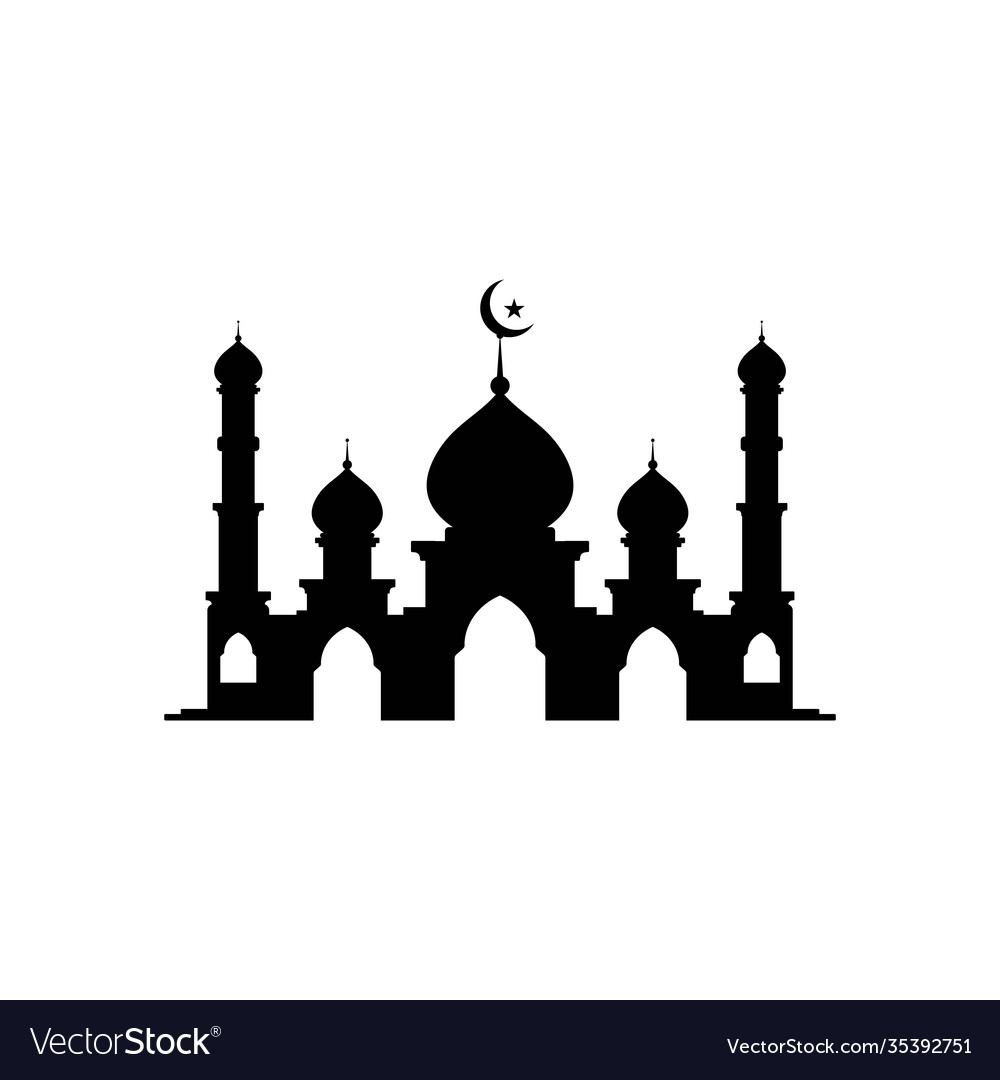 Mosque icons emblem concept design creative Vector Image