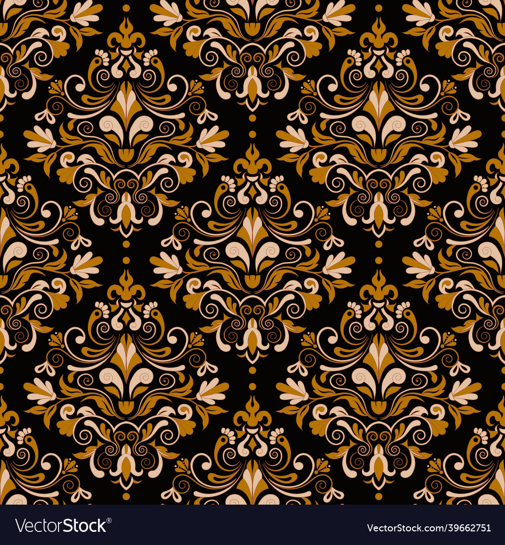 Seamless gold pattern Royalty Free Vector Image