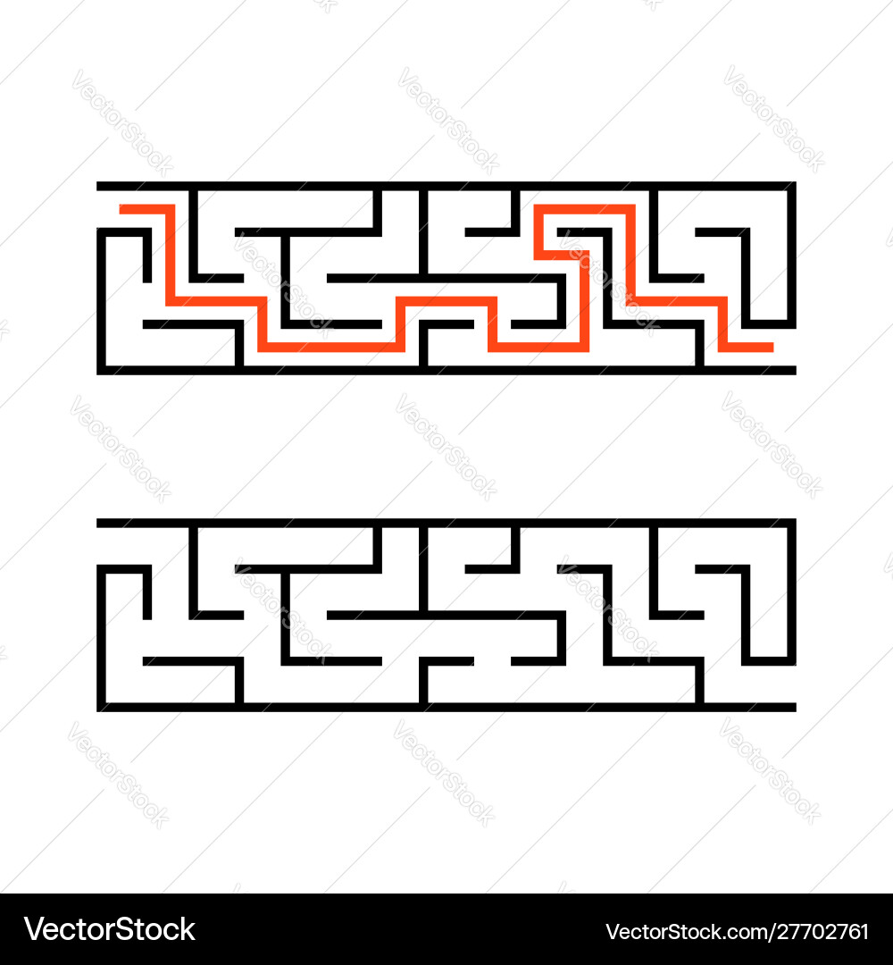Abstract labyrinth educational game for kids Vector Image