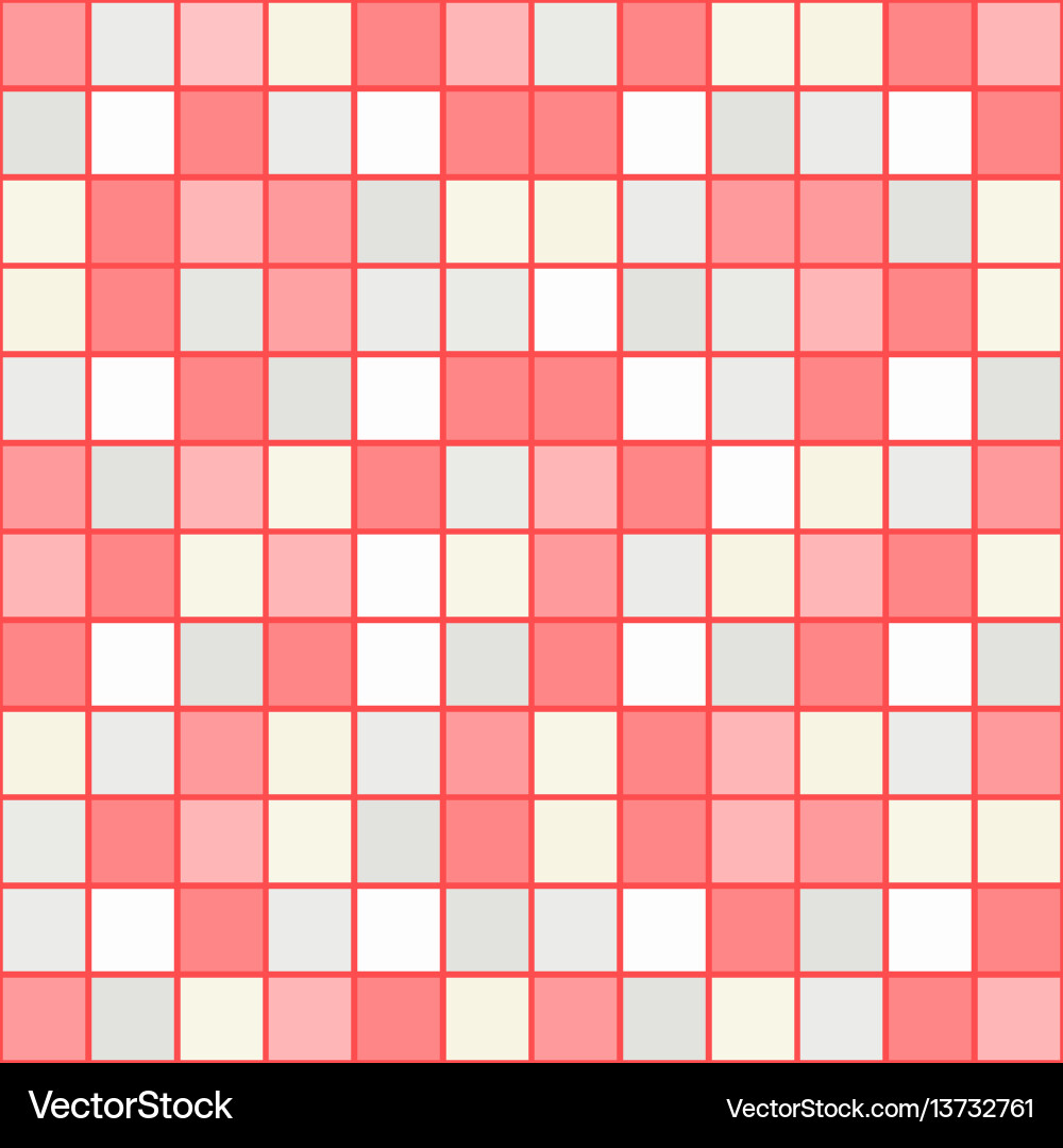 Bright mosaic seamless pattern background square Vector Image