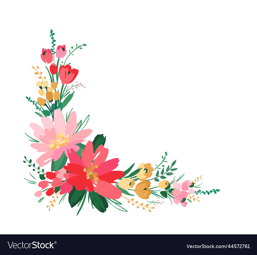 Isolated floral design with cute ...