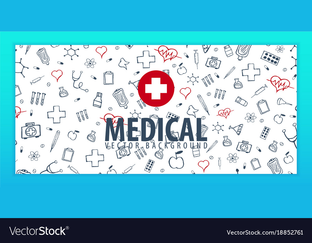 Medical banner and background health care