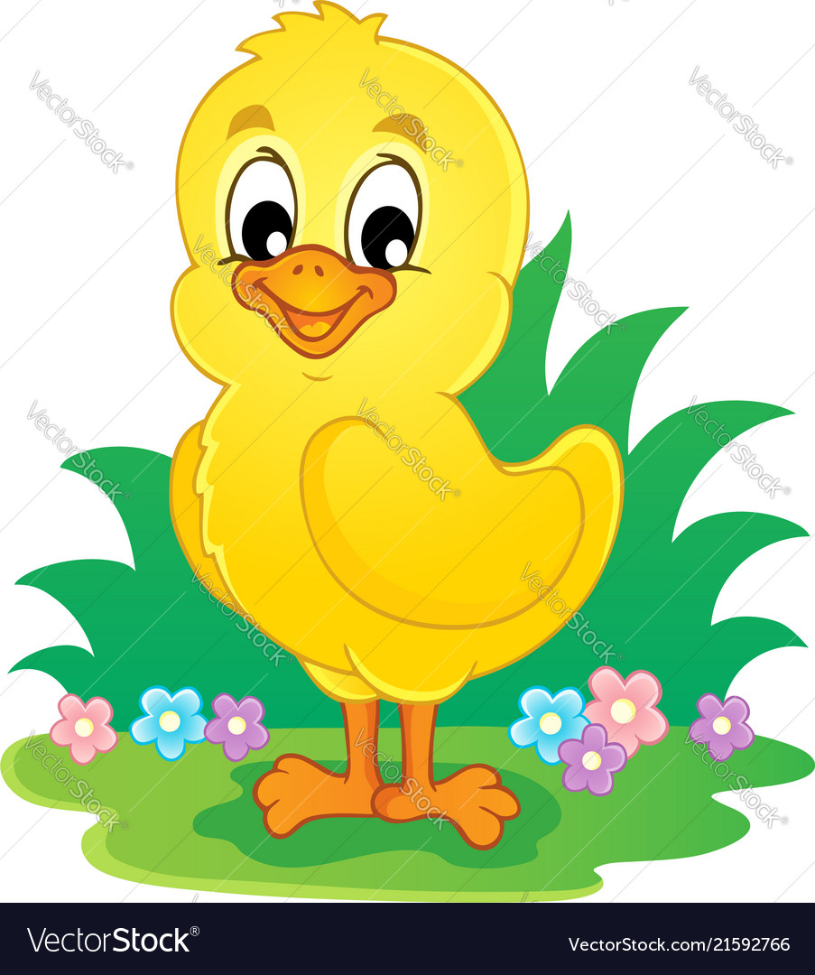 Chicken theme image 3 Royalty Free Vector Image