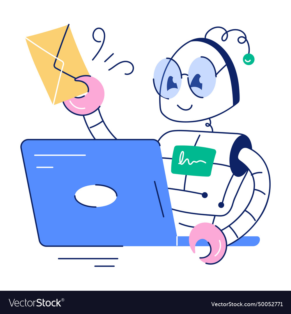 Ai And Robotics Hand Drawn Royalty Free Vector Image Ai And Robotics Hand Drawn Royalty Free Vector Image