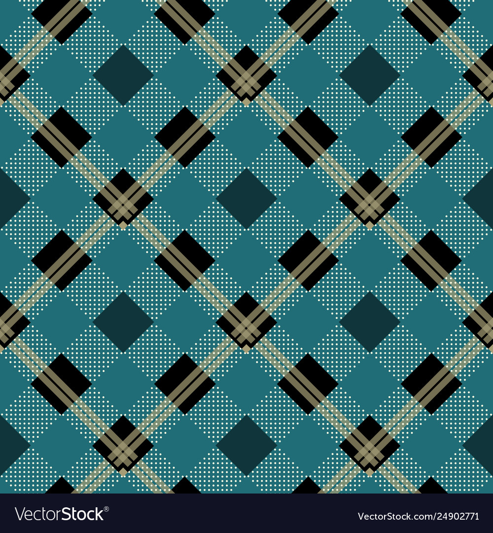 Cerulean blue lumberjack buffalo plaid pattern