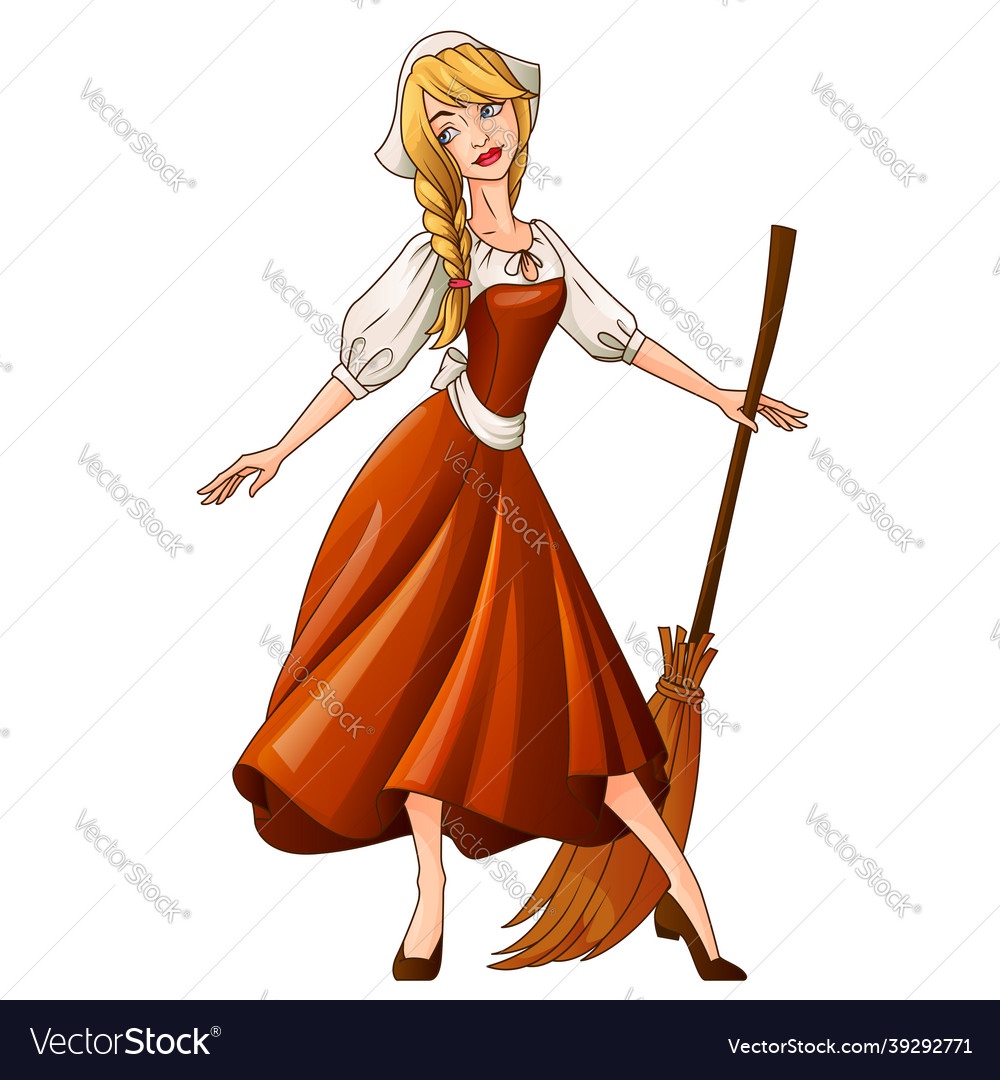 Cinderella Fairytale Character Royalty Free Vector Image