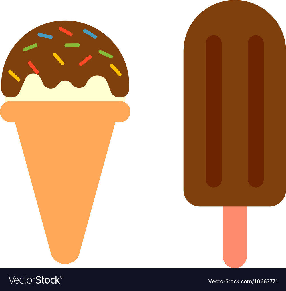 Set Of Ice Cream Icons Royalty Free Vector Image