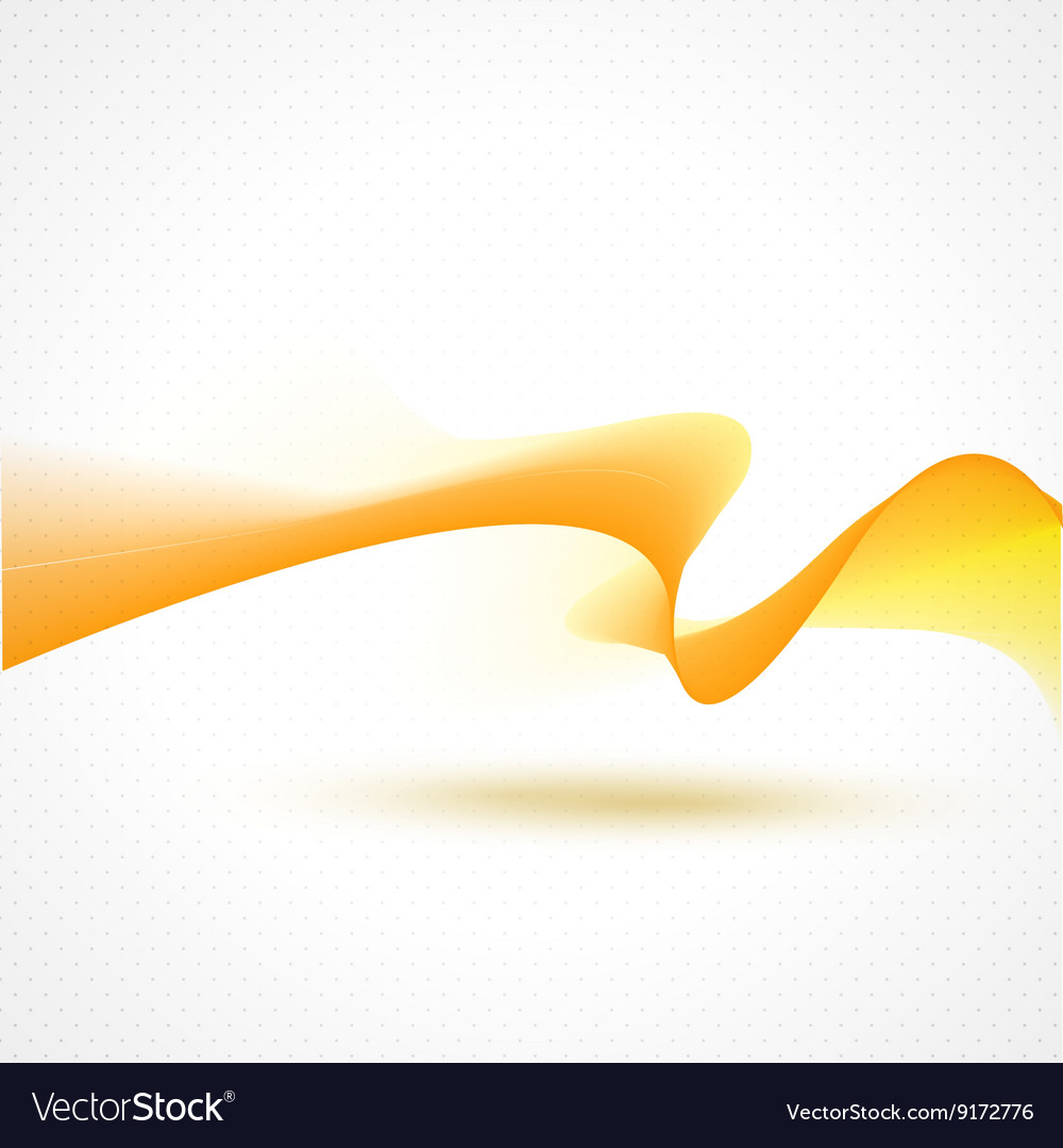 Abstract beautiful waves background yellow Vector Image