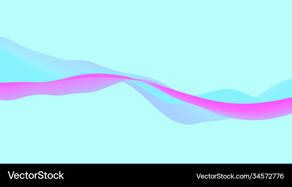 Abstract wavy background with modern gradient Vector Image