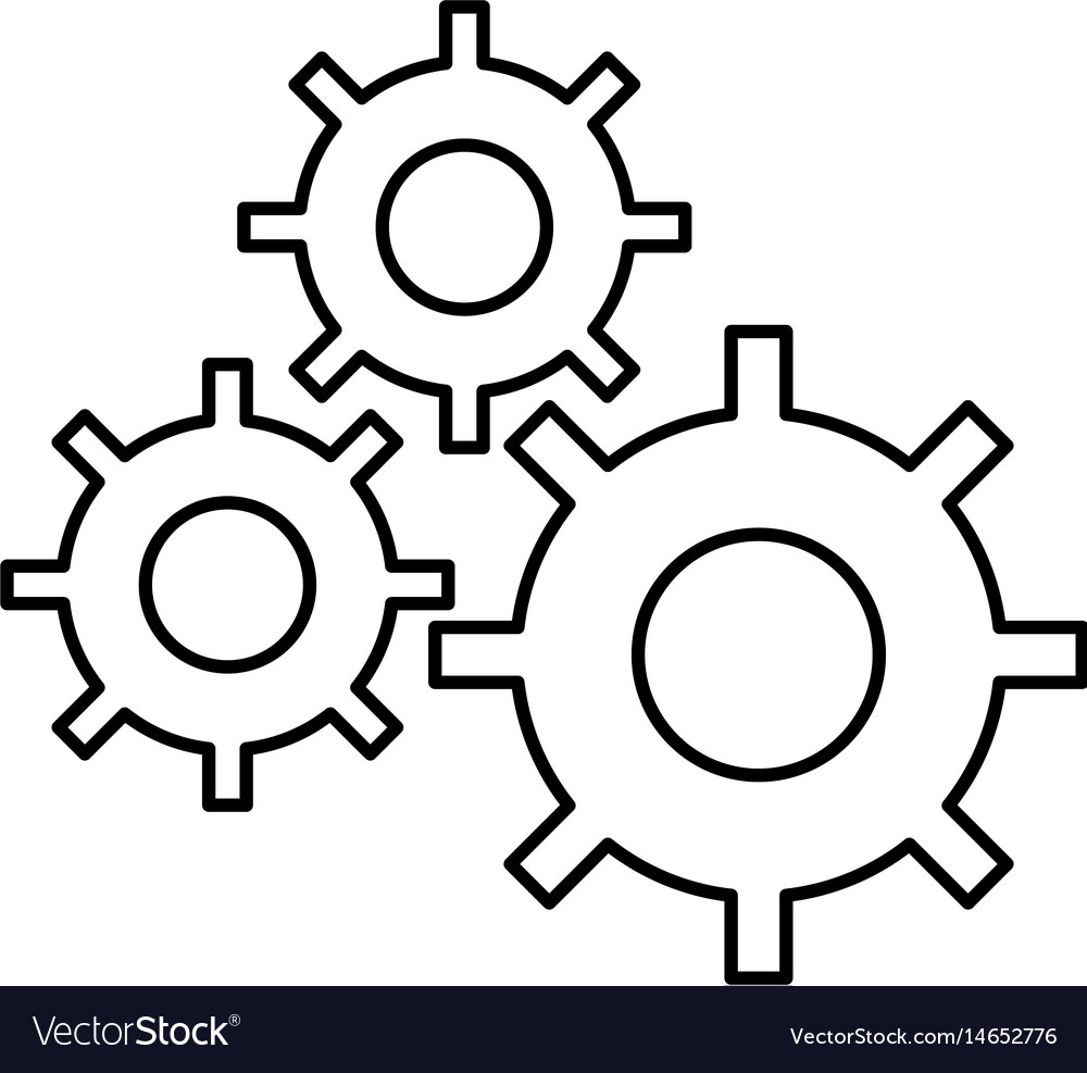 Gear machine settings icon