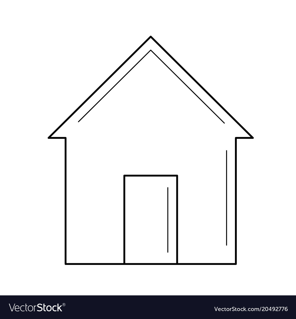 House line icon Royalty Free Vector Image - VectorStock