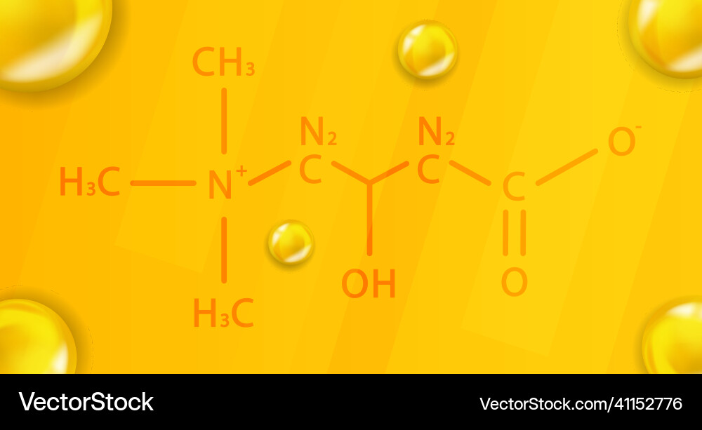 Vitamin b11 chemical formula b11 Royalty Free Vector Image