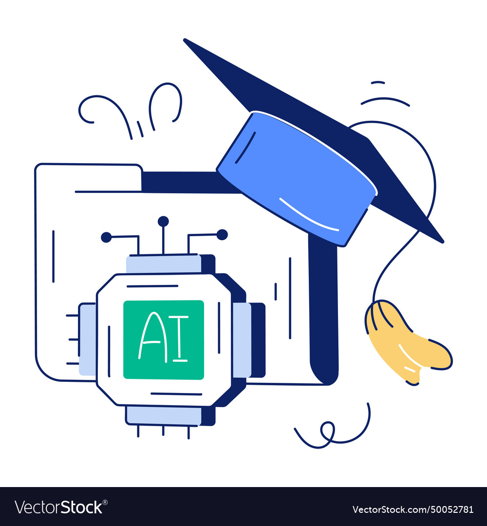 Ai And Robotics Hand Drawn Royalty Free Vector Image Ai And Robotics Hand Drawn Royalty Free Vector Image