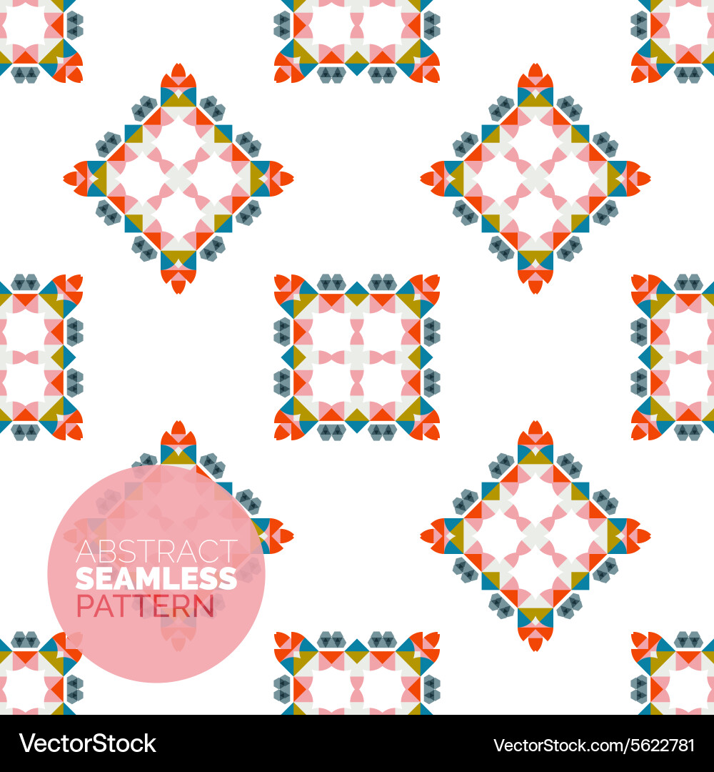Colorful seamless geometric pattern modern Vector Image