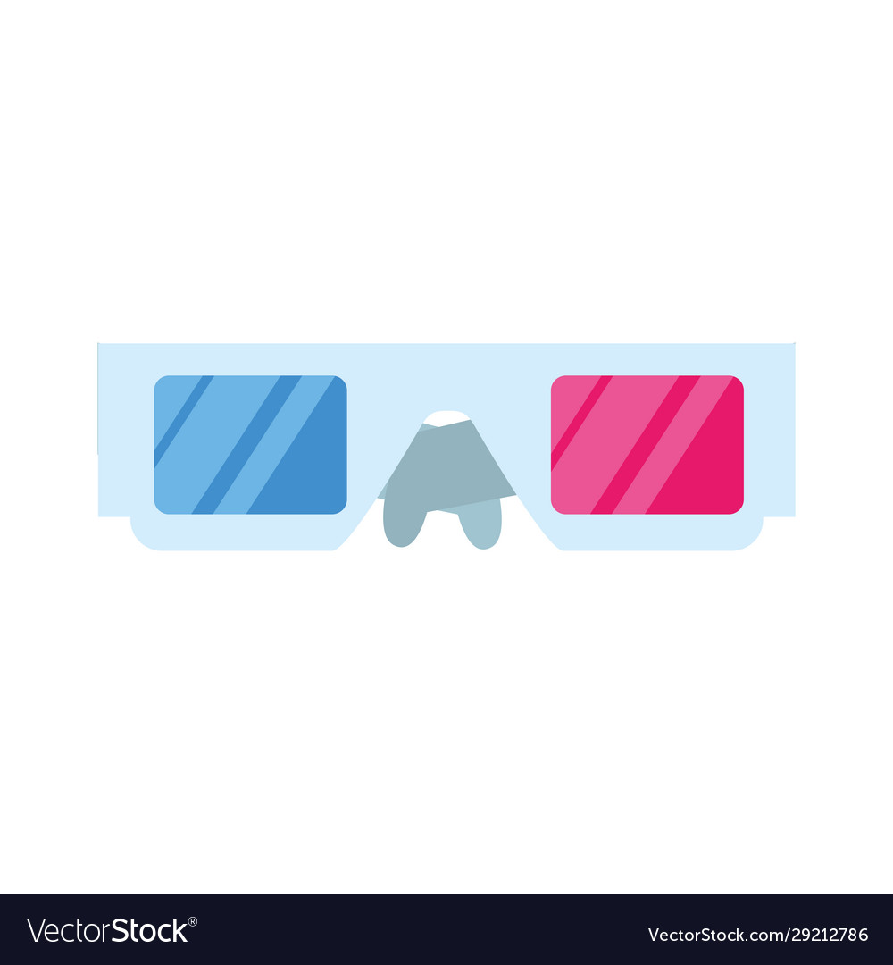 3d glasses icon colorful design