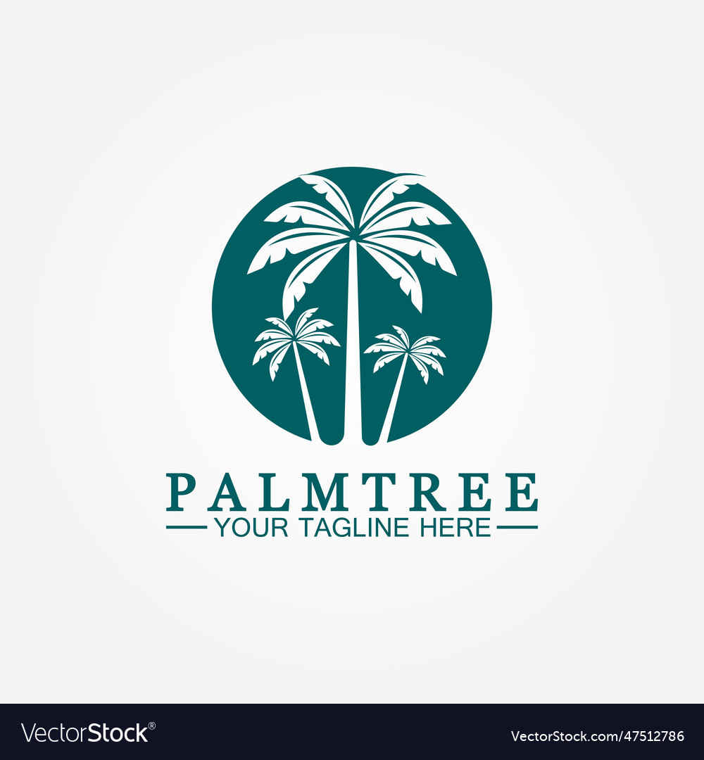 Palm Baum Sommer Logo Vorlage