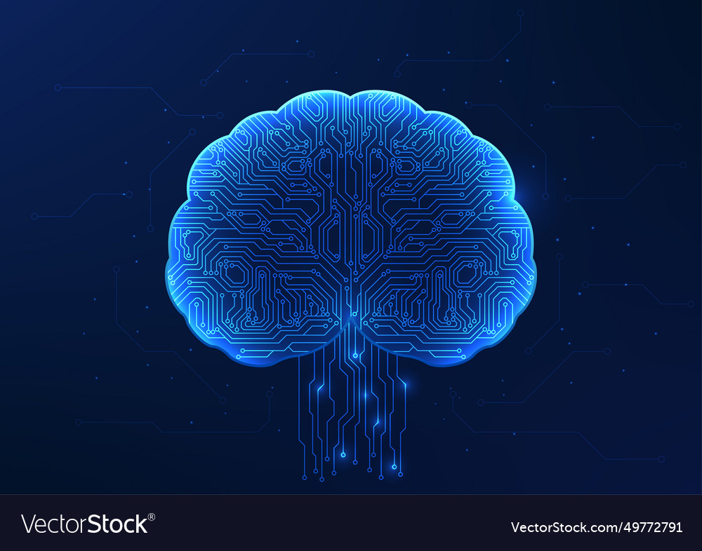 Artificial Intelligence Technology Or Ai Vector Image Artificial Intelligence Technology Or Ai Vector Image