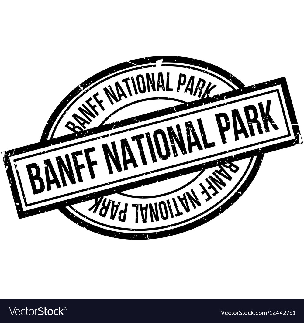 Banff national park rubber stamp