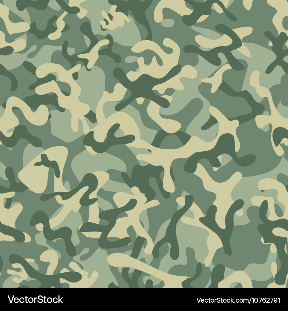 Forest leaf camouflage seamless patterns Vector Image