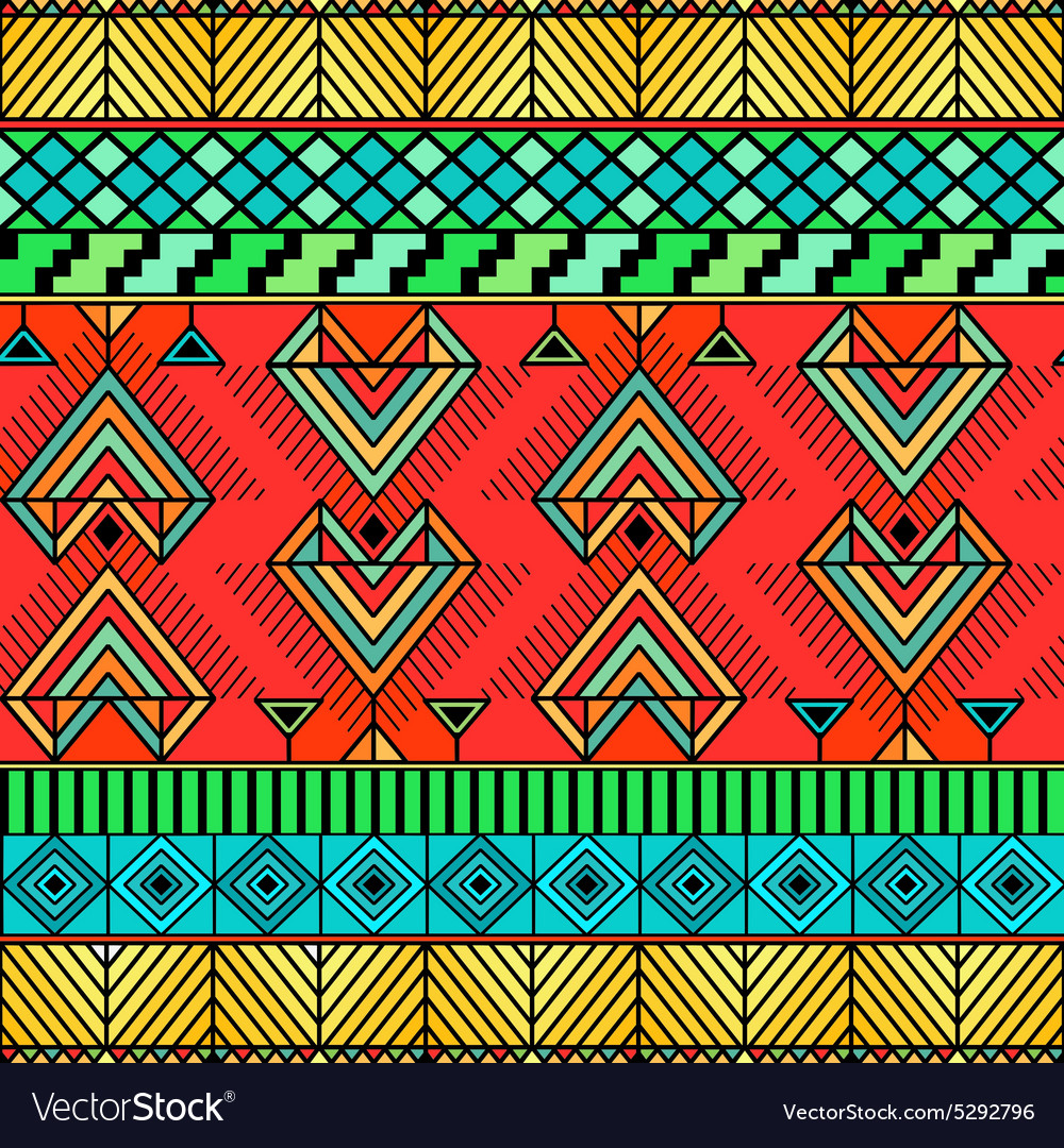 Bright ethno pattern Royalty Free Vector Image