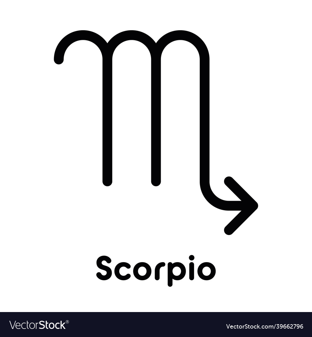 Scorpio Astrological Zodiac Sign Royalty Free Vector Image 8961