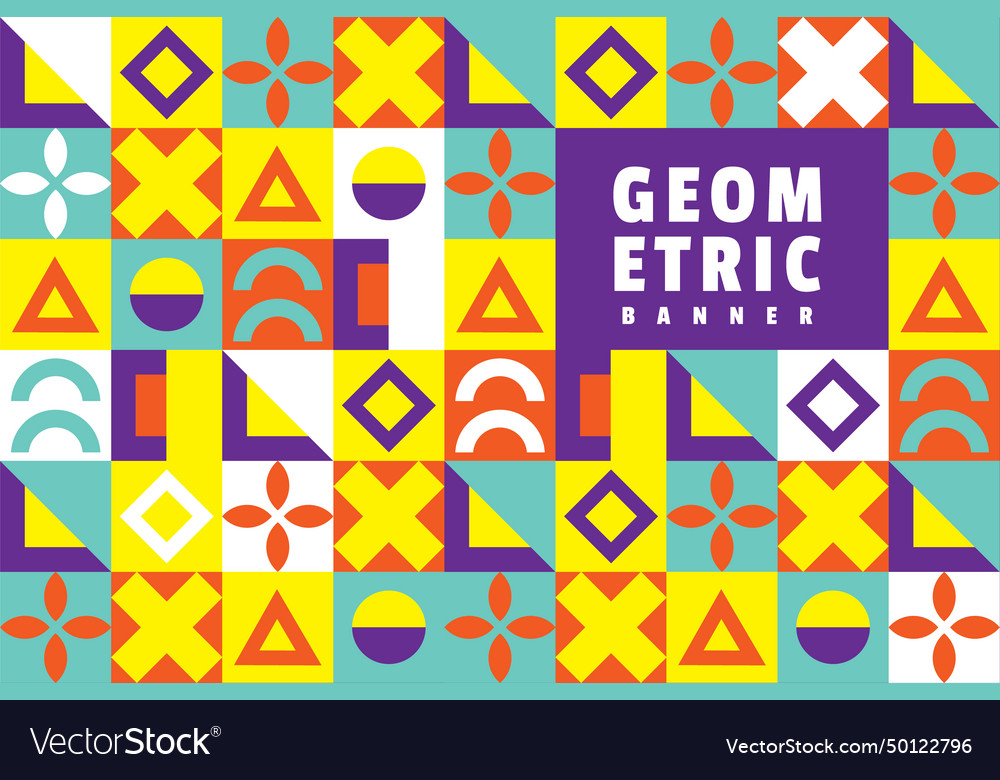 Simple flat design geometric background concept