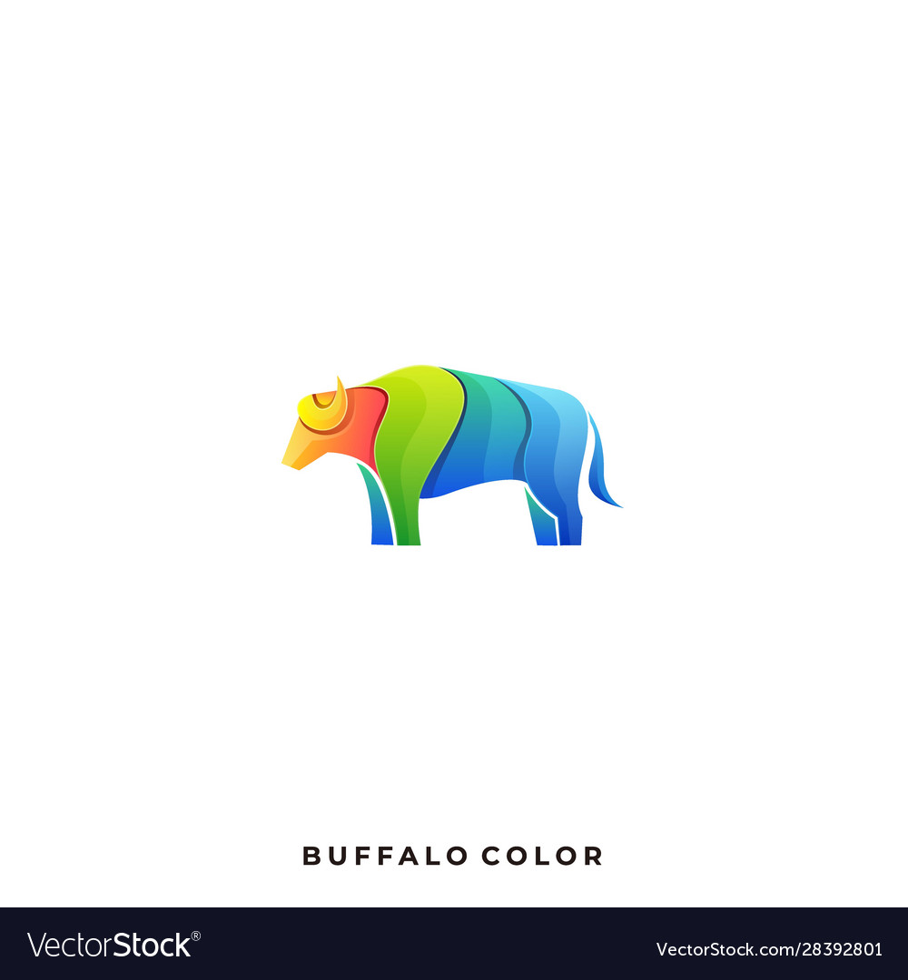 Abstract buffalo template Royalty Free Vector Image