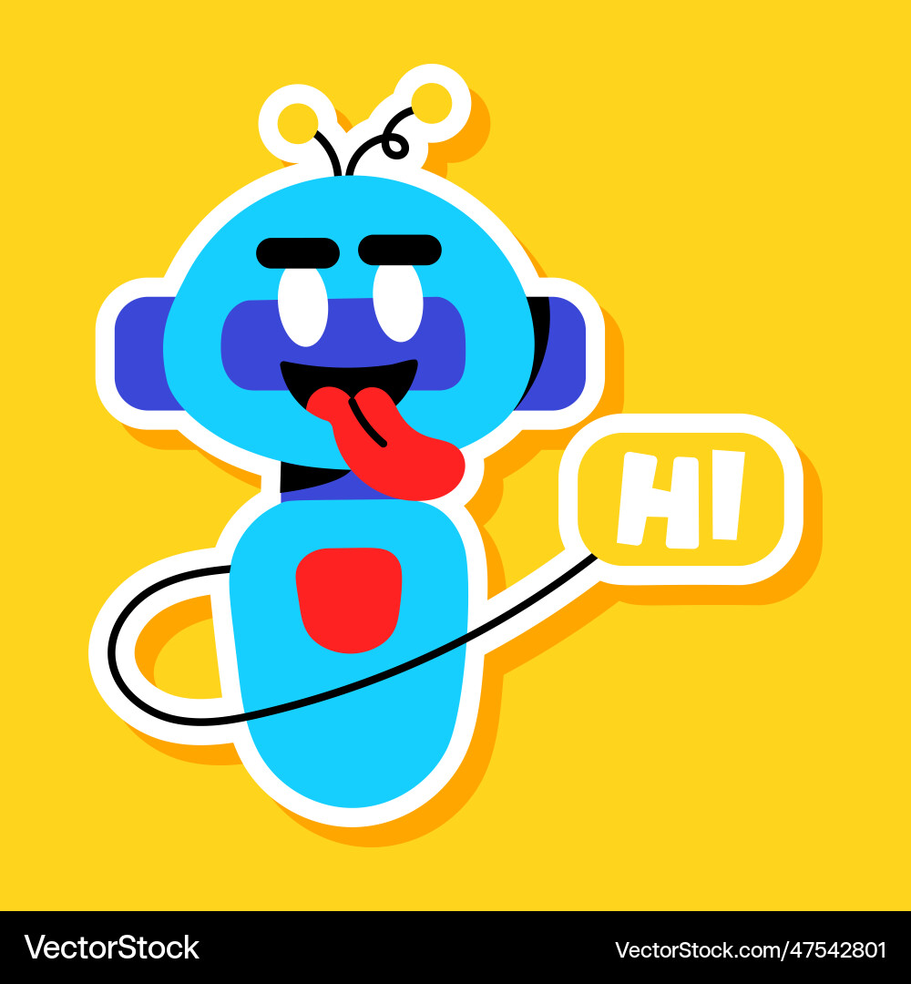 Futuristic robot Royalty Free Vector Image - VectorStock