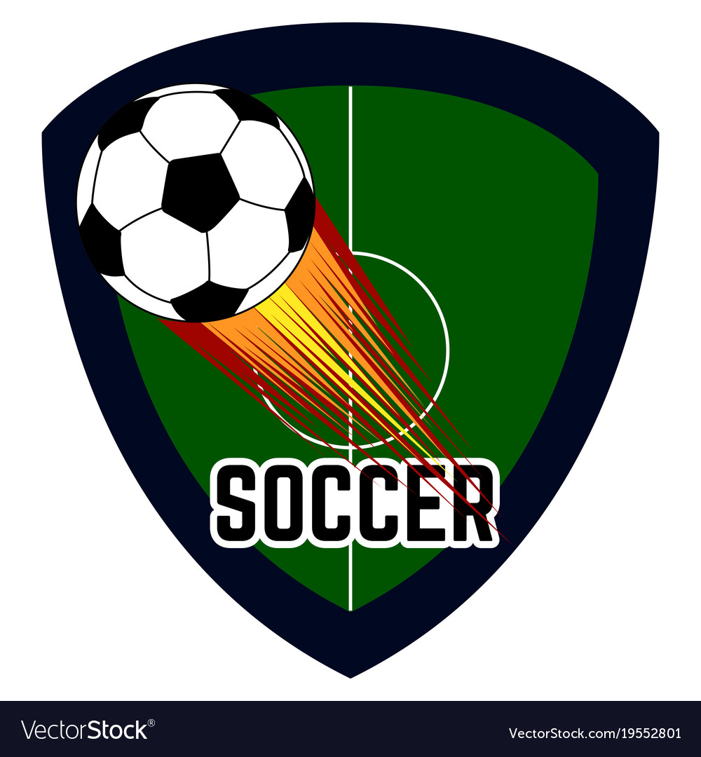 Isolated soccer emblem Royalty Free Vector Image