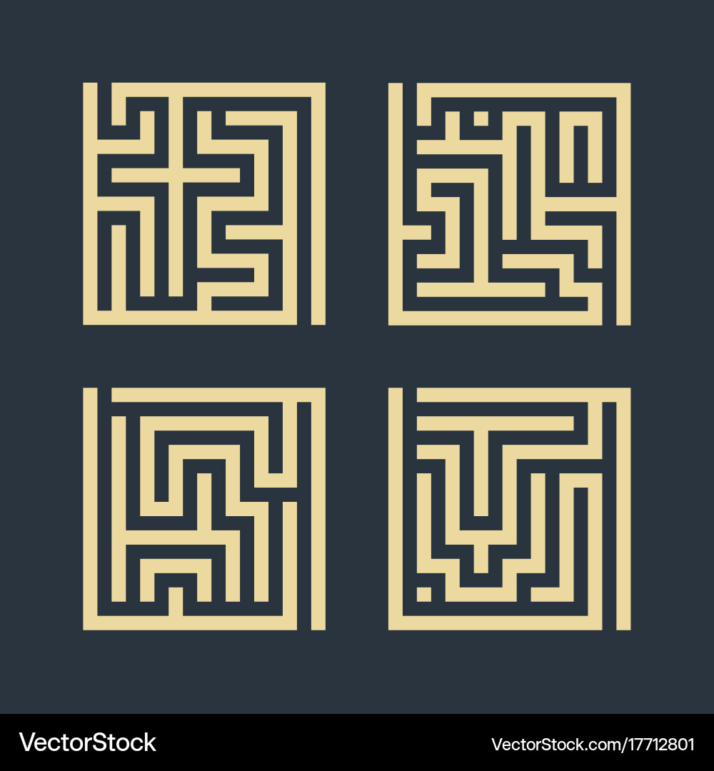 Labyrinth Royalty Free Vector Image - VectorStock