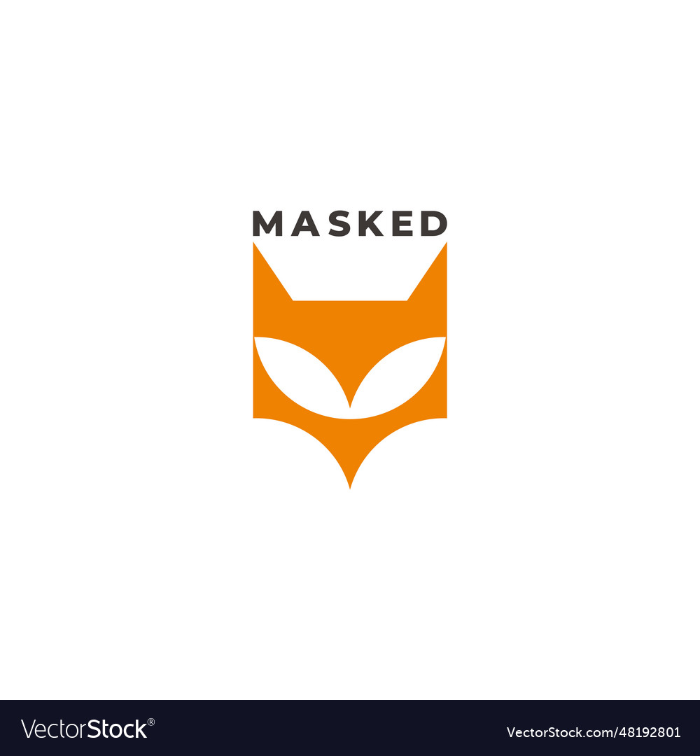 Buchstaben m Maske einfaches geometrisches Logo