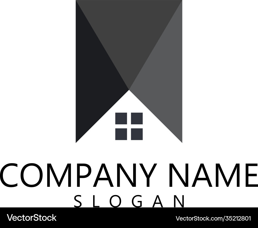 Property logo template Royalty Free Vector Image