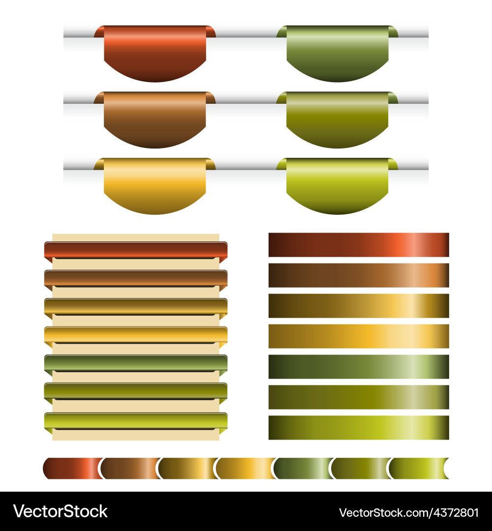 Ribbons big set Royalty Free Vector Image - VectorStock