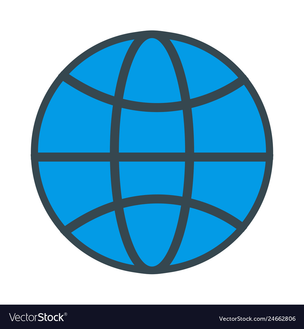 World globe icon Royalty Free Vector Image - VectorStock