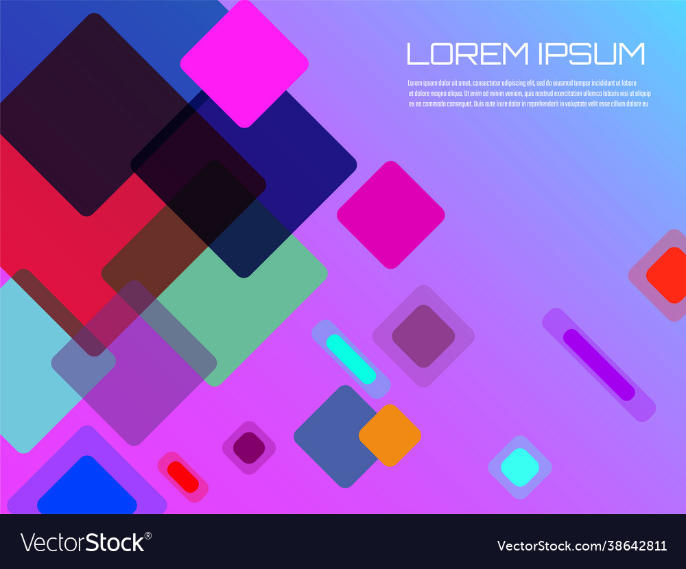 Abstract geometric background with squares Vector Image