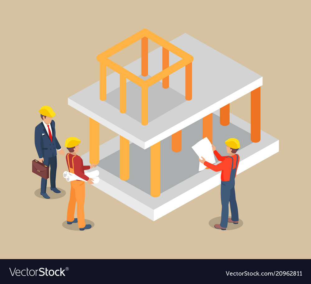 Architecture project planing process color card