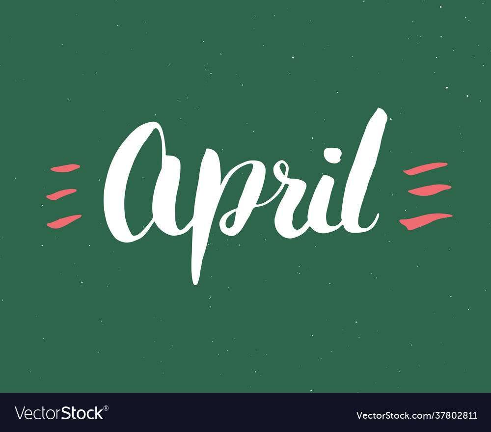 June lettering handwritten sign hand drawn grunge Vector Image