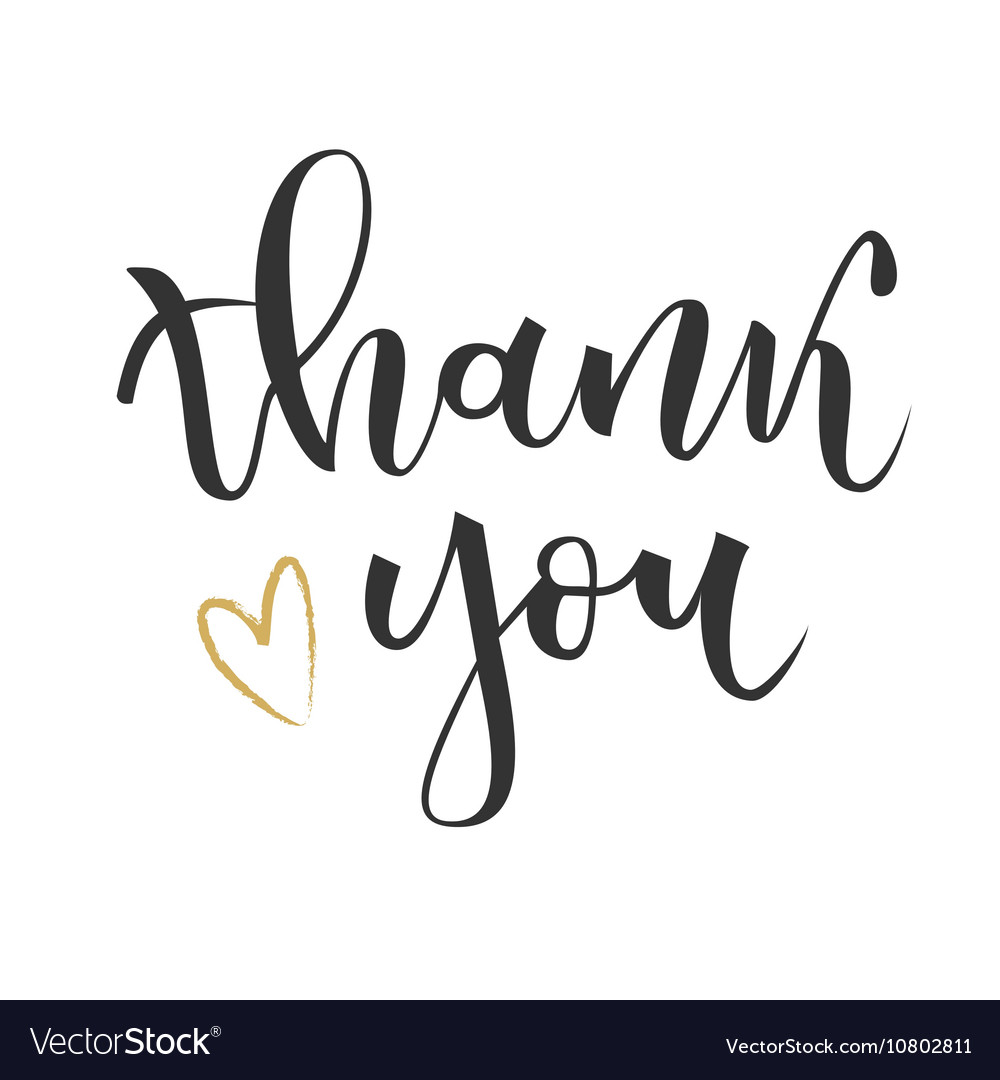 Thank You Greeting Royalty Free Vector Image Vectorstock