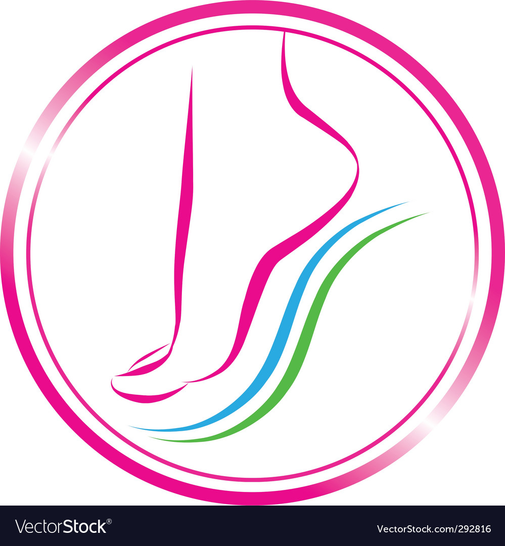 foot-symbol-royalty-free-vector-image-vectorstock