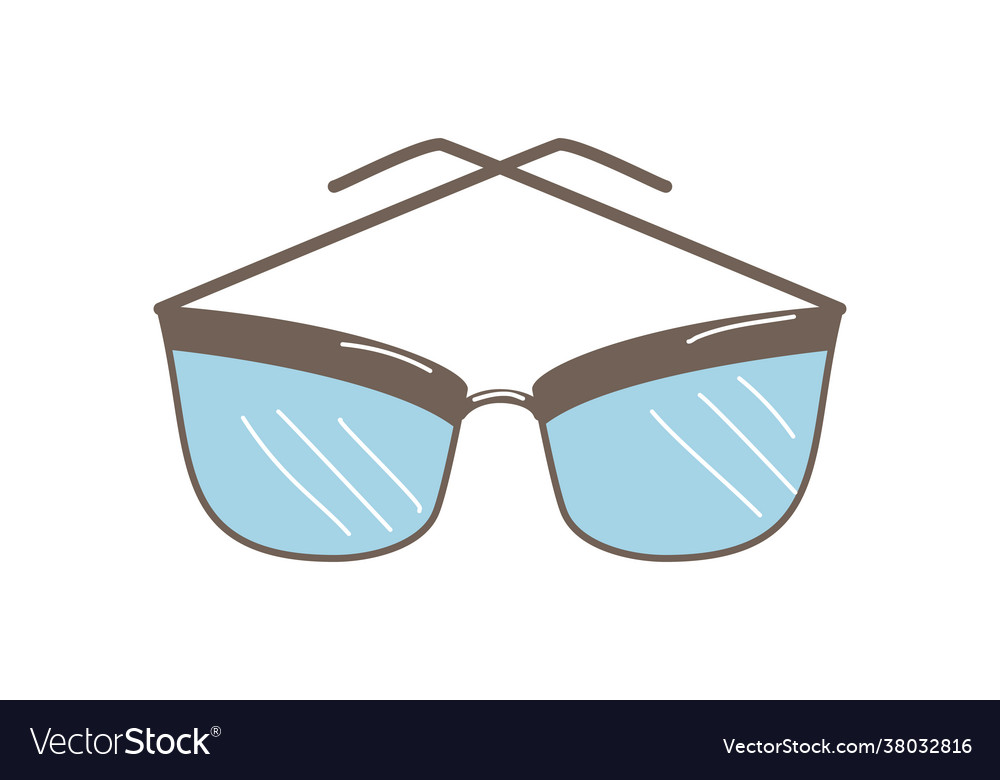 Hand drawn doodle sunglasses icon Royalty Free Vector Image