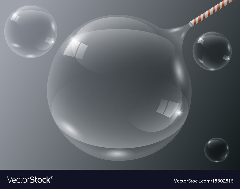 Transparent Soap Bubbles Royalty Free Vector Image