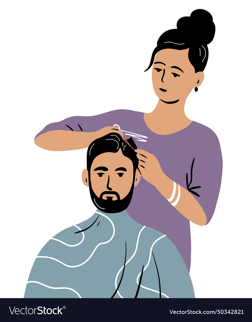 Beauty salon barbershop Royalty Free Vector Image