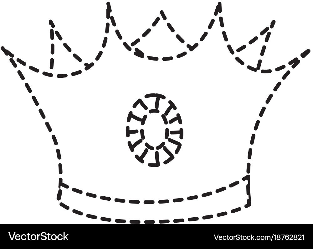 Isolated crown design Royalty Free Vector Image