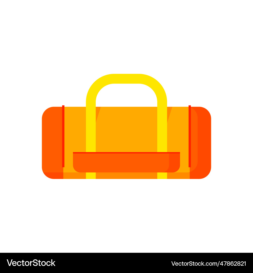 Orange road bag Royalty Free Vector Image - VectorStock