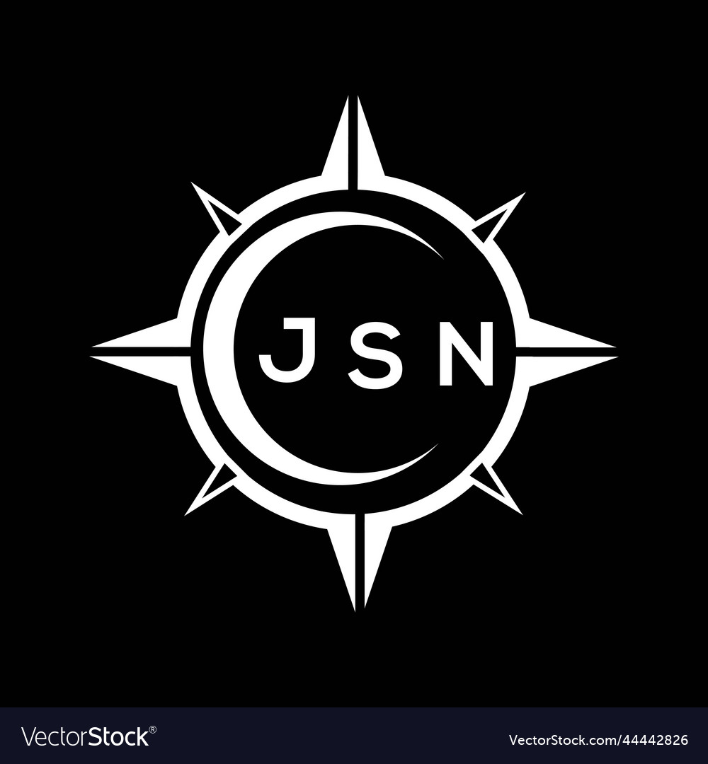 Jsn abstract technology circle setting logo Vector Image