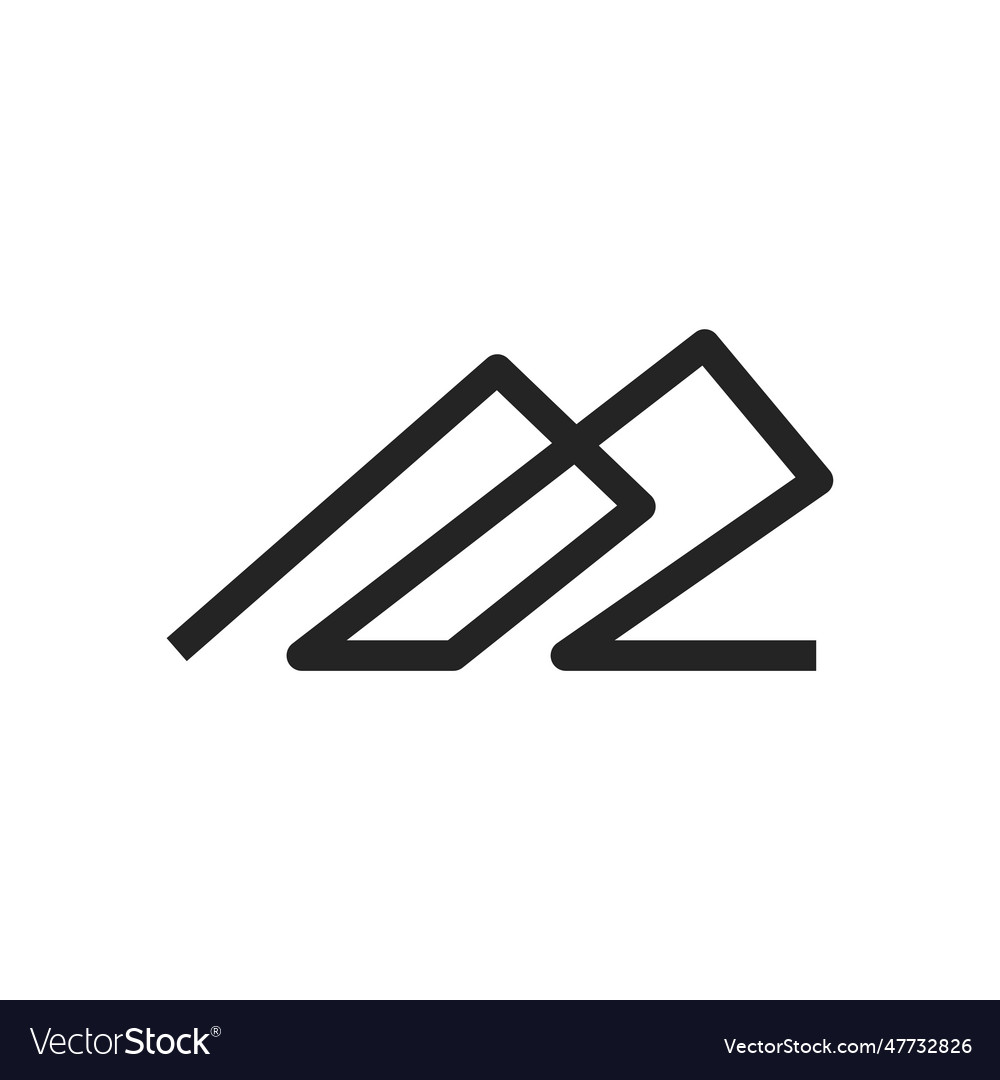 Mountain logo template icon brand identity