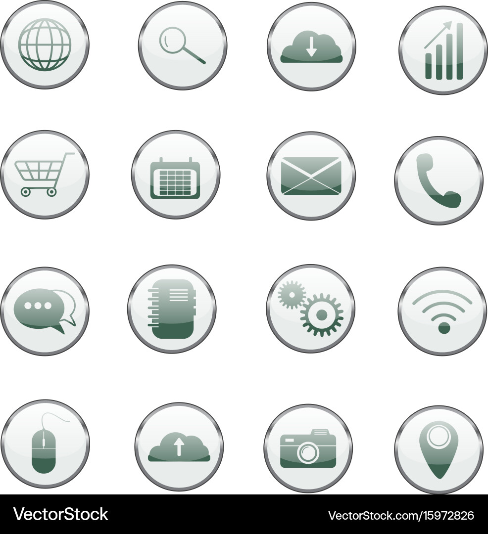 Web icons Royalty Free Vector Image - VectorStock